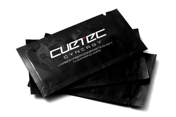 Cuetec cleansing wipes for Cynergy Carbon shafts